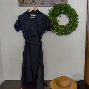 NWOT Shabby Apple Navy Bonheur Wrap Top Dress